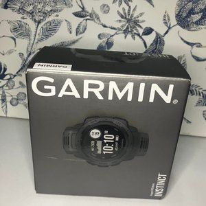 Garmin Instinct ® Rugged GPS Watch in Graphite Color, BRAND NEW